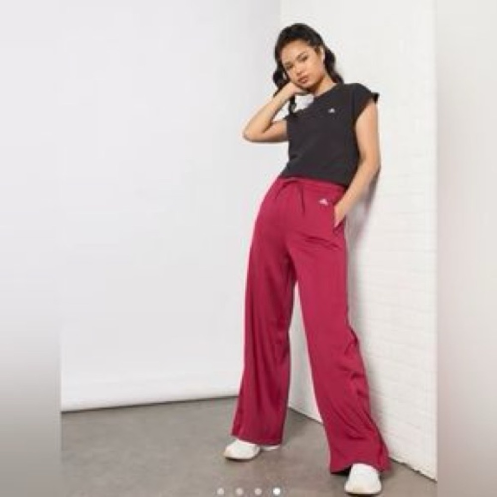 Adidas Zoe Saldana Wide Leg Aeroready Pants Women’s size Large - Picture 1 of 9